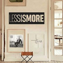 LaModaHome - Less is More Metal Wall Art,Wall Decor, Living Room, Bedroom, Kitch - £77.88 GBP