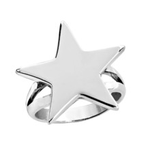 Party Fun &amp; Shining Star 3D Sterling Silver Ring - 8 - £22.09 GBP
