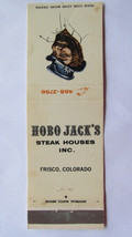 Hobo Jack&#39;s Steak Houses Frisco, Colorado Restaurant 20 Strike Matchbook Cover - £1.59 GBP