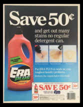 1984 Era Plus Concentrated Laundry Detergent Circular Coupon Advertisement - $18.95