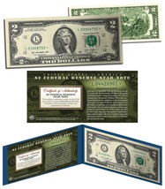 2013 $2 California L* BEP Uncirculated Currency Rare Star Note w/ Folio &amp; COA - £9.72 GBP