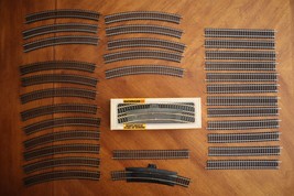 Mixed Lot 31x HO Gauge Train Track (13) Straight (17) Curved (1) Termina... - $20.00