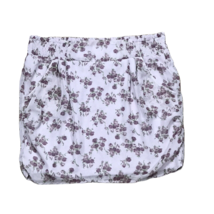 Mimi Chica Super Cute Mini Skirt ~ Sz M ~ Purple ~ Floral ~ Elastic Waist - £13.01 GBP