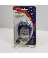 VTG Suprema Radio Action FM Autoscan Radio Purple Built in Penlight Bran... - £9.63 GBP