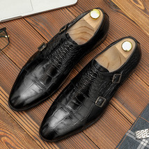 Men genuine leather shoes business dress suit shoes men brand Bullock genuine le - £131.52 GBP