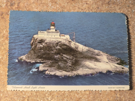 Tillamook Head Lighthouse Oregon-Ocean Sea Beach View-Postcard-RPPC-Clau... - $10.54