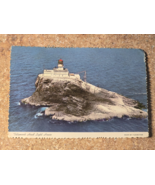 Tillamook Head Lighthouse Oregon-Ocean Sea Beach View-Postcard-RPPC-Clau... - $10.54