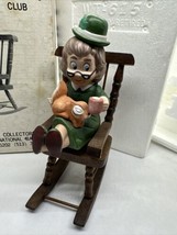 Vintage Mrs. Lucky w/ Wood Rocking Chair Decanter Hoffman Collector Retired - £35.60 GBP