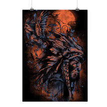 Native Indian Life Raven Bird Matte/Glossy Poster A0 A1 A2 A3 A4 | Wellcoda - £6.38 GBP+