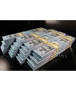 Full Print Realistic Prop Money New 10,000 Dollar Bills Cash Fake Movie ... - $11.29