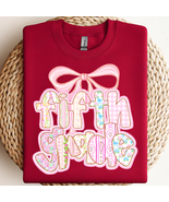 Pink Grandmillennial 5th Grade Bow PNG, Coquette Preppy Back To School S... - $2.50