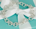 9&quot; Large Tiffany Rolo Round Link Lobster Clasp Bracelet Mens Unisex in S... - £299.75 GBP