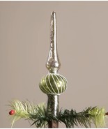 Bethany Lowe Green Finial Vintage Style Glass 6 in Small Tree Topper LC0680 - $19.97