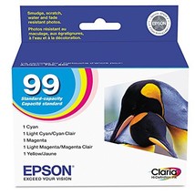 EPSON 99 Claria Hi-Definition Ink Standard Capacity Light Cyan Cartridge... - $19.99