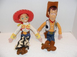 Toy Story Disney Pixar Woody &amp; Jessie 15&quot; Plush Doll Guc - £19.54 GBP