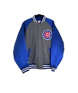 Men’s Chicago Cubs Vintage Mitchell &amp; Ness Wool Blend Button Jacket Size... - £173.13 GBP