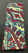 Vtg Rooster Skinny Narrow Square Paisley Hipster Necktie - £9.26 GBP