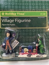 New Retired Holiday Time Village Figurine Christmas Village Decoration - $9.74