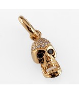 Story by Kranz &amp; Ziegler 14k Gold Plated Sterling Silver Skull Charm wit... - $3,199.26 MXN