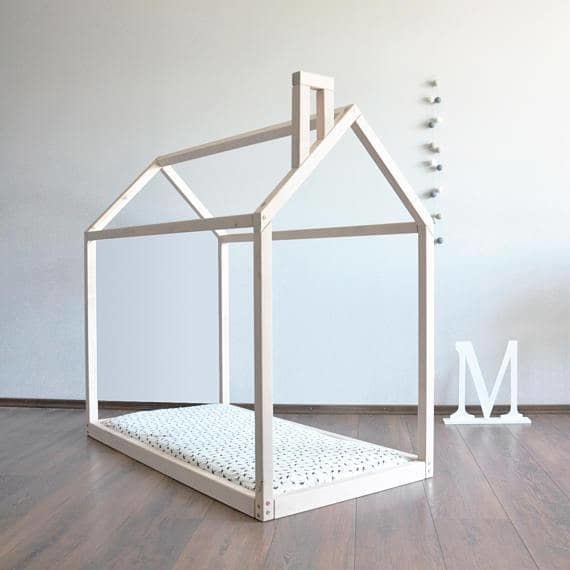 Sophia House Frame Floor Bed with Chimney - $296.01+