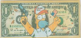 2024 The Simpsons Homer Simpson Pro Guns Pro Trump Republican party Novelty Bill - £2.31 GBP