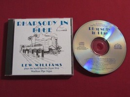 Rhapsody In Blue Cd Lew Williams Plays The World Famous Wurlitzer Pipe Organ Oop - £10.77 GBP