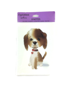 Hallmark Expressions Puppy Dog Blank Note Cards Brown and White Watercol... - £6.15 GBP