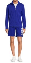 Hugo Boss Men’s Brite Blue Cotton Tracksuit Sweat Suit Jacket Shorts Siz... - $138.97