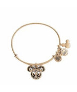 ALEX and ANI Disney Authentic Ears Icon Bangle Bracelet in Antiqued Gold... - £34.92 GBP