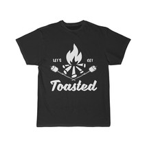 Let&#39;s Get Toasted! Men&#39;s Short Sleeve Tee - 100% Preshrunk Cotton, Black and Whi - £15.30 GBP+