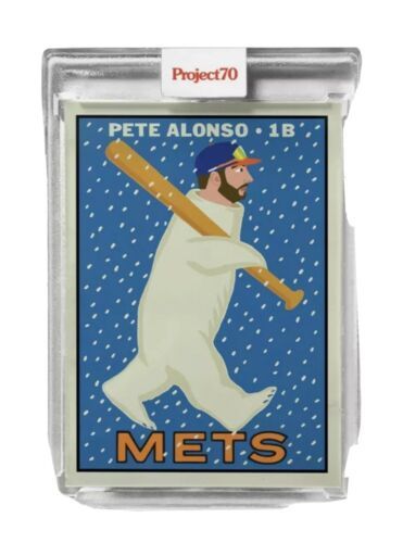 Topps Project 70  Polar Bear Pete Alonso Artist Proof #/51 by Keith Shore - $299.00