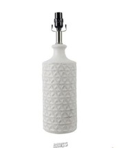Mix and Match 19 in. White Ceramic Table Lamp Base - £30.84 GBP