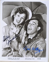 Singin In The Rain Cast Signed Photo x2 - Gene Kelly, Debbie Reynolds w/COA - £518.27 GBP