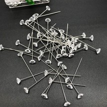 Sparkle Diamond Pins Crystal Head Flower Wedding Hair Jewelry Decoration... - $11.12+