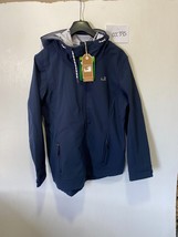 Ocean Sportswear mit Kapuze Softshell Mantel IN Marine UK 18 Übergröße (ccc395) - $43.89