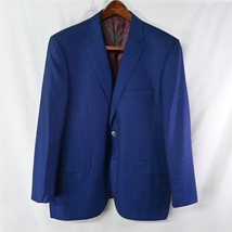 Byron British Style 48R Blue Honeycomb Dover 2 Button Blazer Jacket Spor... - $54.99