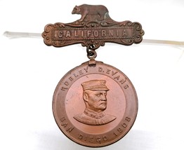 Medalla California Robley D.Evans San Diego 1908 Almirante De La Marina - $289.99