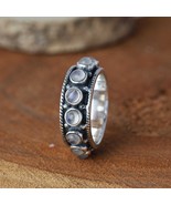 Bague de mariage en argent sterling 925 pour bijoux en pierre de lune ar... - $58.99