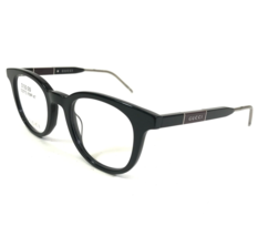 Gucci Eyeglasses Frames GG0845O 001 Black Silver Arnel Johnny Depp 47-21-145 - £168.94 GBP