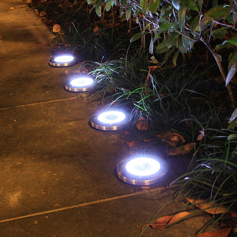 4PCS 20LED Solar Ground Lights Outdoor IP65 Waterproof for Lawn Garden Patio Cou - £197.71 GBP
