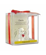 Angel n Bear Model Thank You Glass Bear on a Pedestal with a Red Heart a... - €10,90 EUR