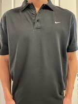 Nike Dri Fit Polo Shirt Black Size Large - $144.15 MXN