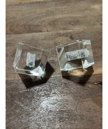 2 - 3D Laser Etched Crystal Glass Paperweight - Antique Cars - Squares - €9,81 EUR