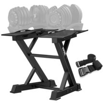 Adjustable Double Dumbbell Rack Gym Weight Stand Holder For SelectTech 5... - $151.95