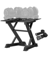 Adjustable Double Dumbbell Rack Gym Weight Stand Holder For SelectTech 5... - $151.95