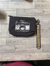 Thirty One Wristlet Zipper Pouch With Keychain Camera Design - £9.56 GBP