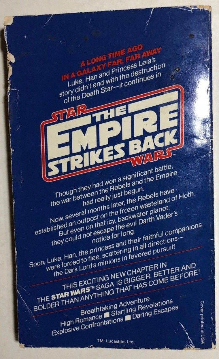 STAR WARS The Empire Strikes Back by Donald F. Glut (1980) Ballantine pb 1st Item image 2