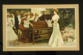 Vintage Paper Ephemera Victorian Trading Card Everett Piano Gibson Girls - £8.63 GBP