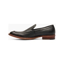 Stacy Adams Prentice Moc Toe Slip On Shoes Black Tumbled 25649-007 image 5