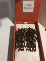 Pink Linen brown Fireworks Tassel Earrings NEW in box - £35.88 GBP